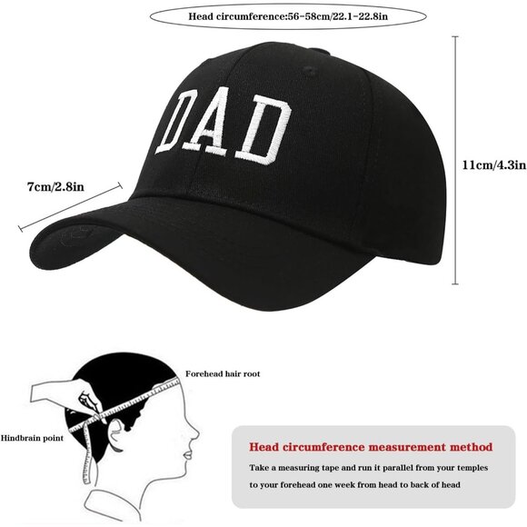 Women's Black Fashion Baseball Cap Adjustable Strap Back Visor Sports Hat - Picture 6 of 6